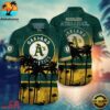 Oakland Athletics Sunset Palm Summer Hawaiian Shirt