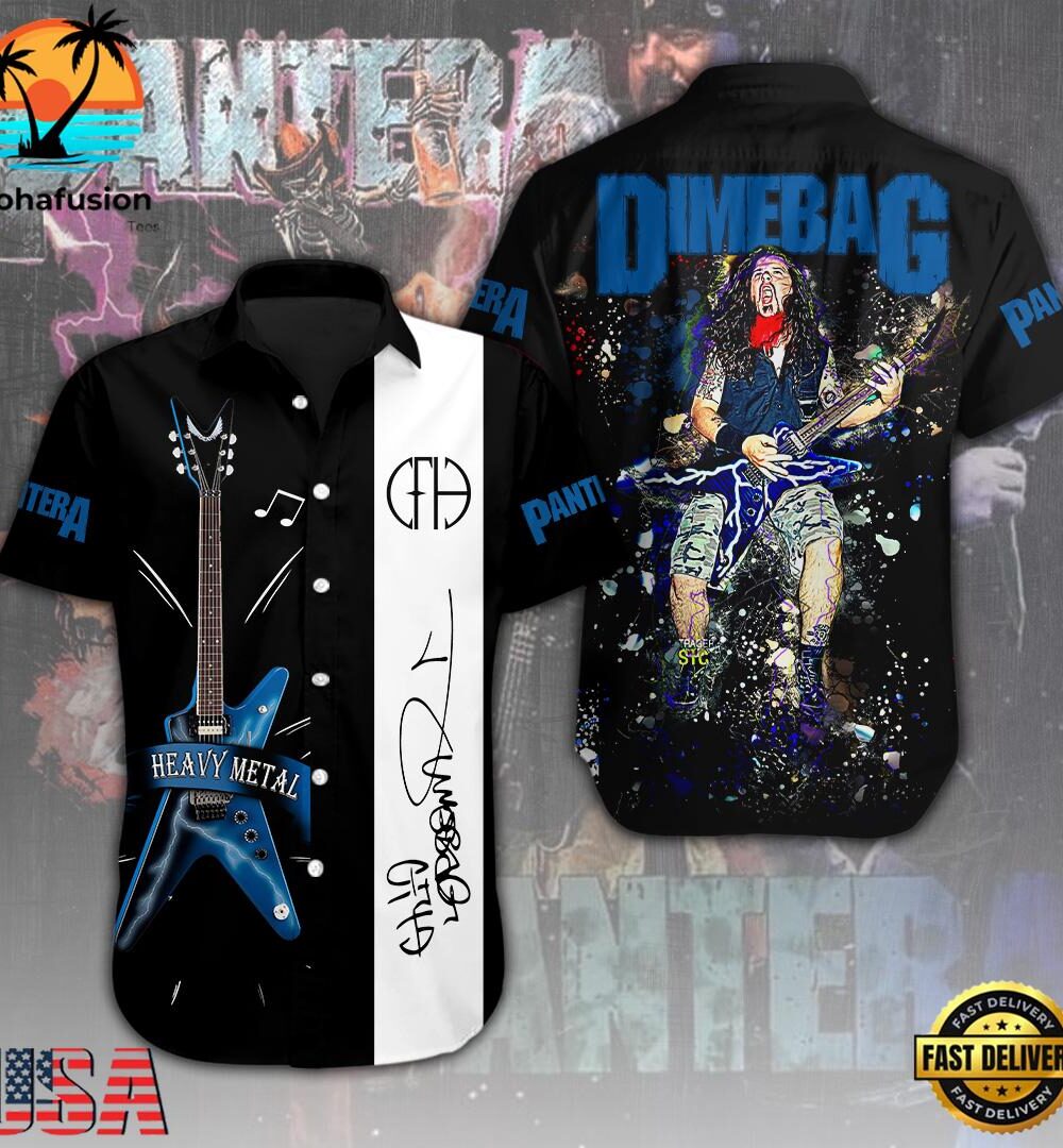 Pantera Short Sleeve Dress Shirt For Man And Women