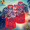 Philadelphia Phillies Stars and Fireworks Celebration Summer Hawaiian Shirt , Phillies Aloha Shirt 3 Philadelphia Phillies Stars and Fireworks Celebration Summer Hawaiian Shirt