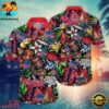 Philadelphia Phillies Tiki Adventure Summer Hawaiian Shirt , Phillies Aloha Shirt 3 Philadelphia Phillies Tiki Adventure Summer Hawaiian Shirt