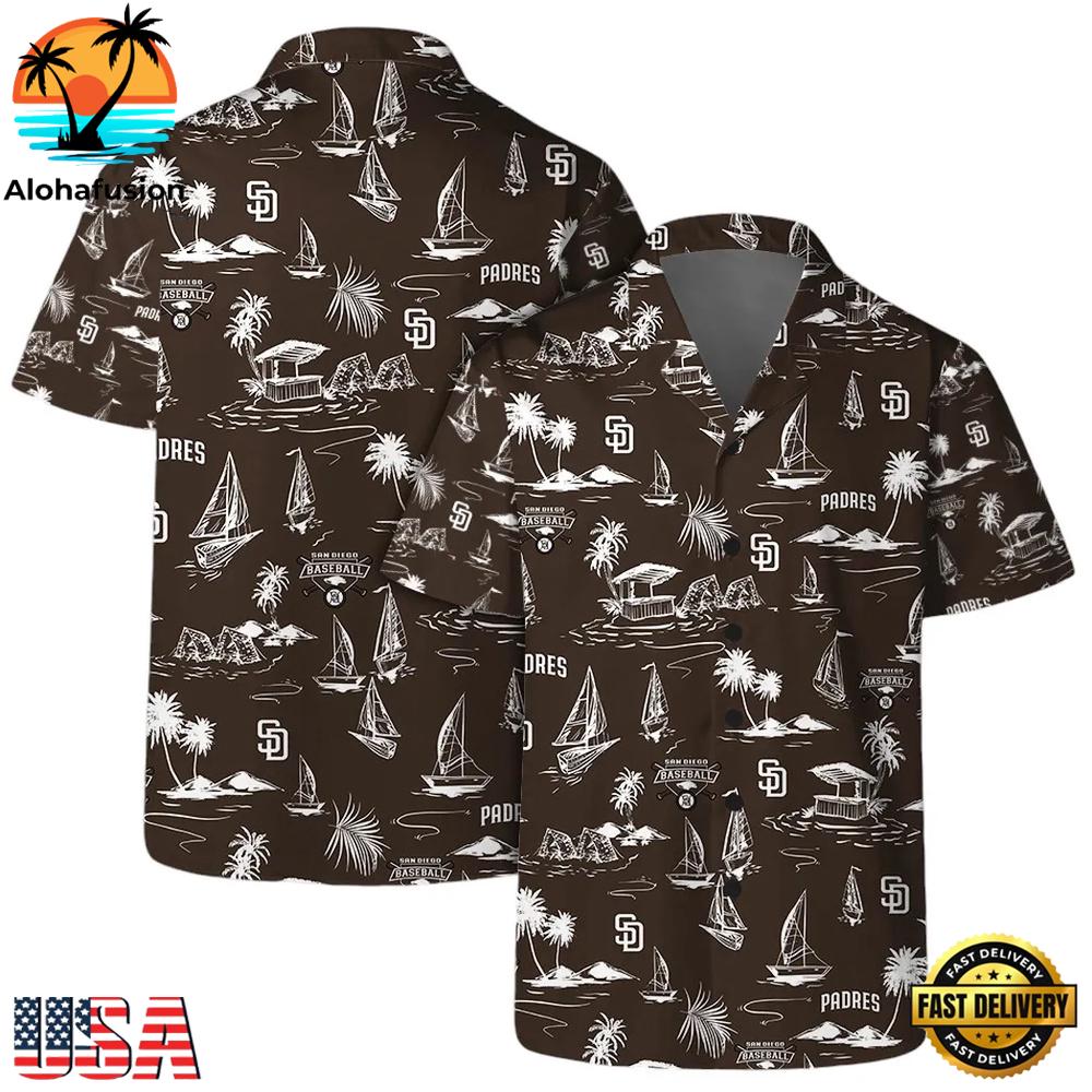San Diego Padres Island Sail Summer Hawaiian Shirt