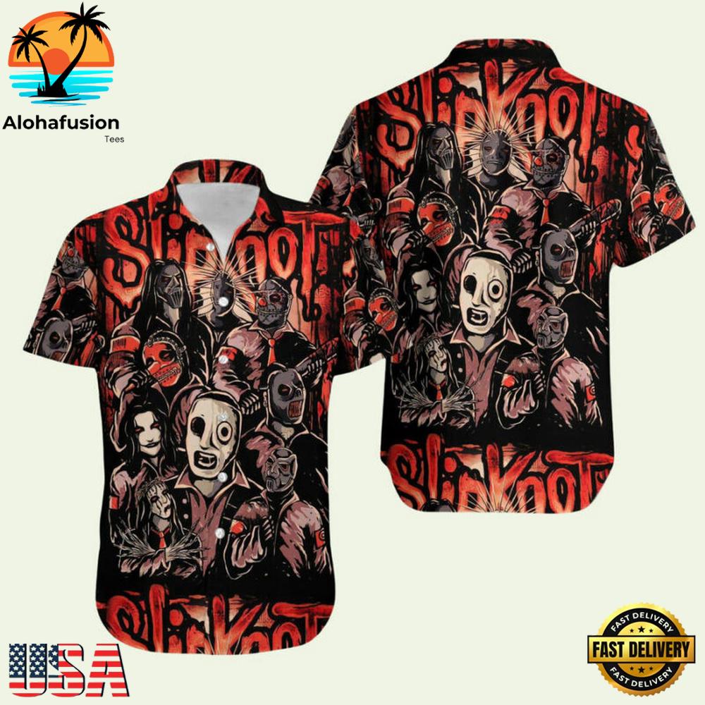 Slipknot Band Member Summer Aloha Hawaiian Shirt