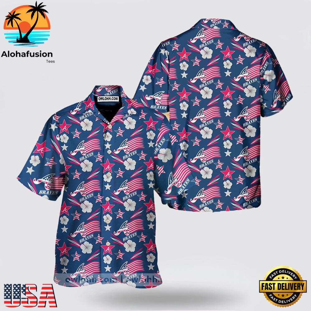 Atlanta Braves Freedom Hawaiian Shirt