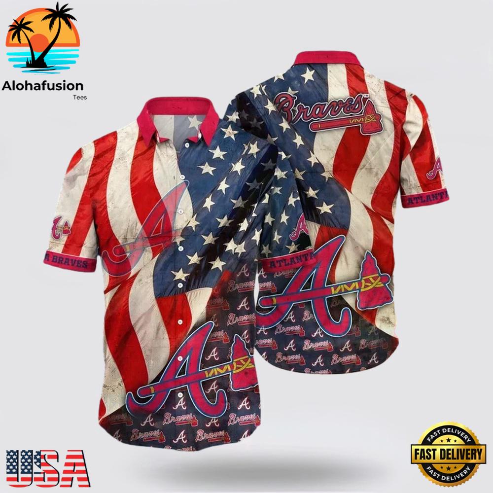 Atlanta Braves Independence Day Hawaiian Shirt