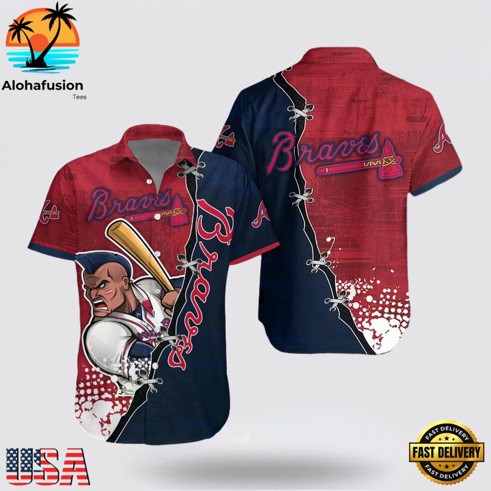 Atlanta Braves Mascot Hawaiian Shirt
