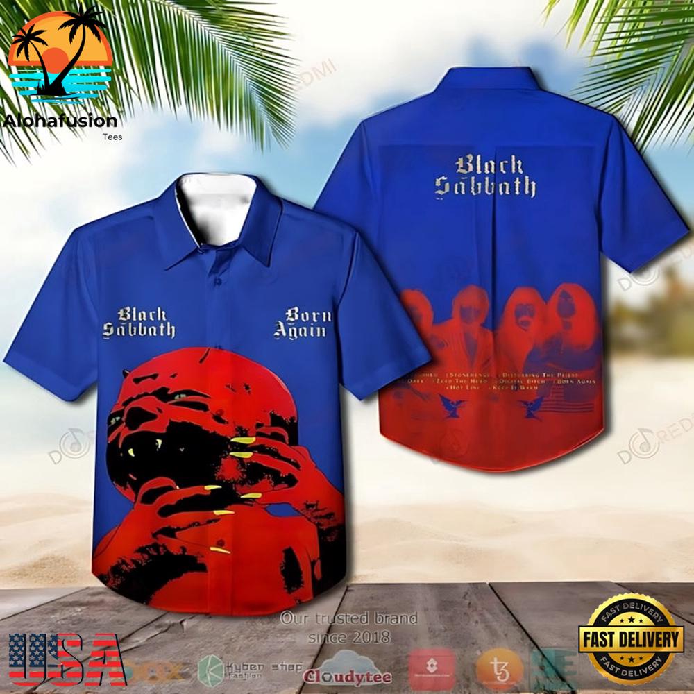 Black Sabbath Band Born Again Summer Aloha Hawaiian Shirt
