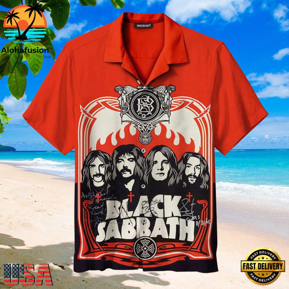 Black Sabbath Band Member Summer Aloha Hawaiian Shirt