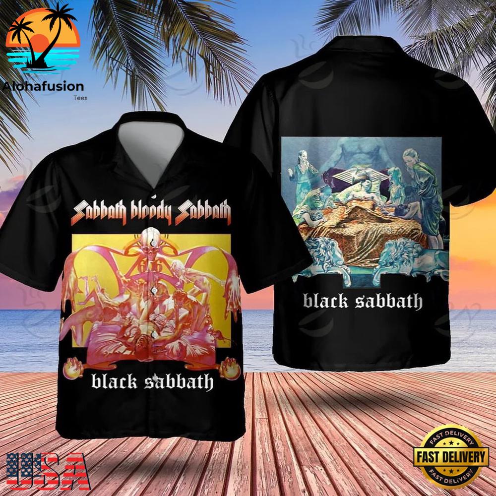 Black Sabbath Bloody Sabbath Iconic Summer Aloha Hawaiian Shirt