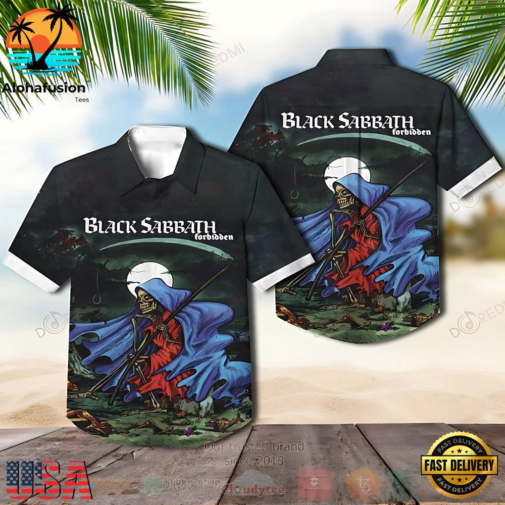Black Sabbath Forbidden Album Summer Aloha Hawaiian Shirt