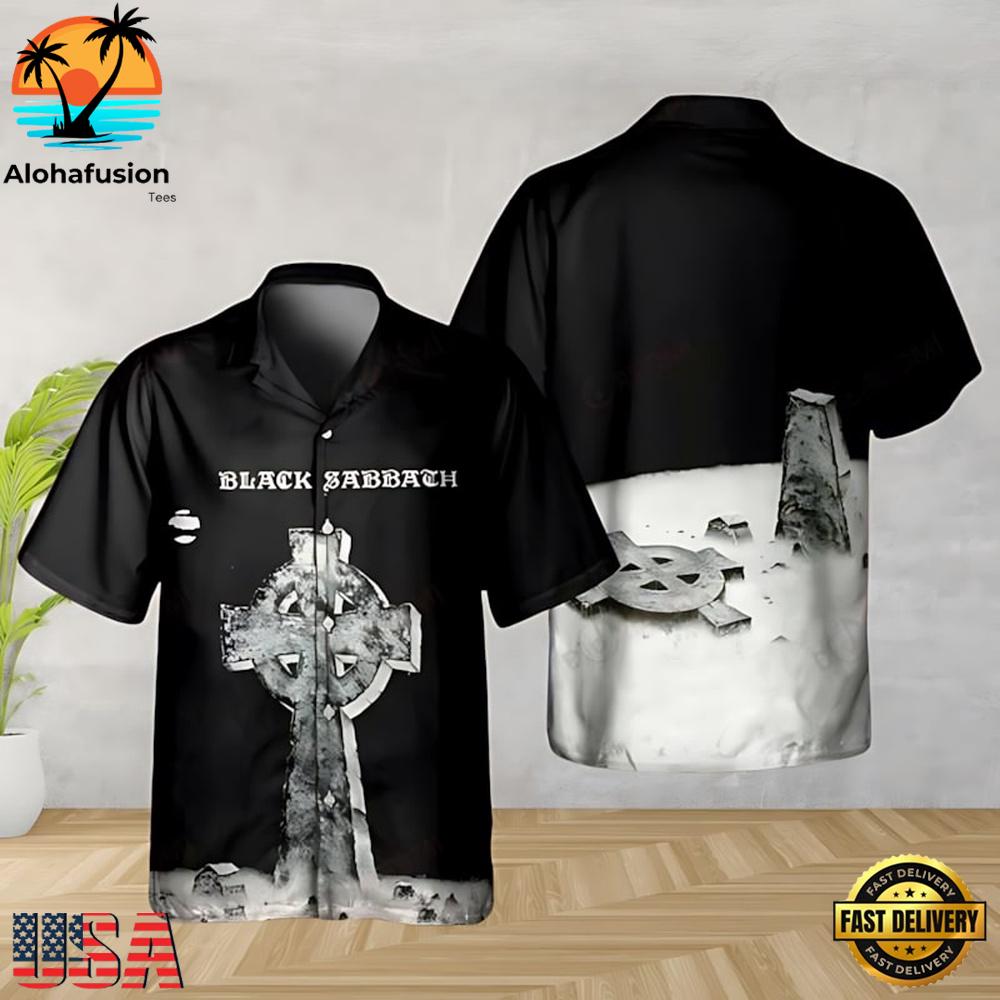 Black Sabbath Headless Cross 1989 Album Summer Aloha Hawaiian Shirt