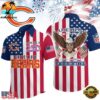 NFL Chicago Bears Liberty Eagle Patriotic 250 Years America Hawaiian Shirt 3 Chicago Bears 1776-2026 NFL Liberty Eagle Patriotic 250 Years America Hawaiian Shirt