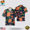 Chicago Bears Football Flowers Hawaiian Shirt