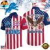 Detroit Lions 1776-2026 NFL Liberty Eagle Patriotic 250 Years America Hawaiian Shirt