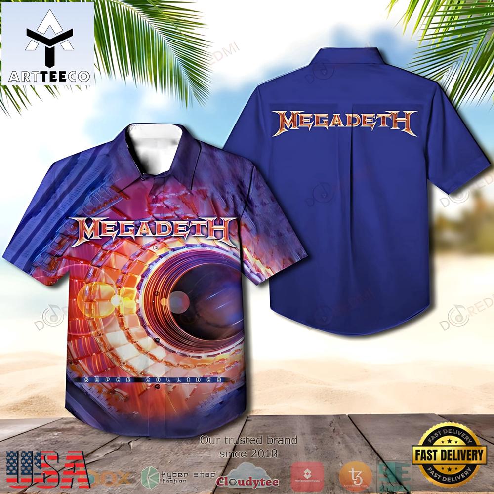 Megadeth Band Countdown To Extinction Summer Aloha Hawaiian Shirt