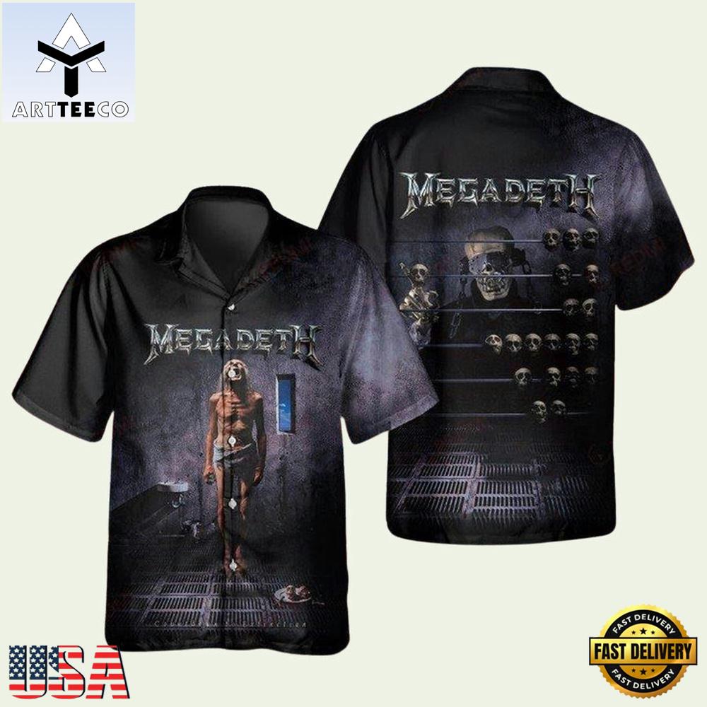 Megadeth Countdown To Extinction Summer Aloha Hawaiian Shirt