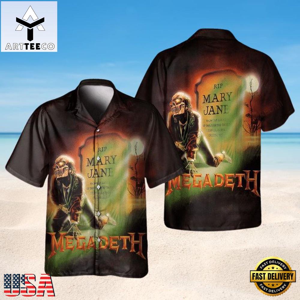 Megadeth Mary Jane Memorial Summer Aloha Hawaiian Shirt
