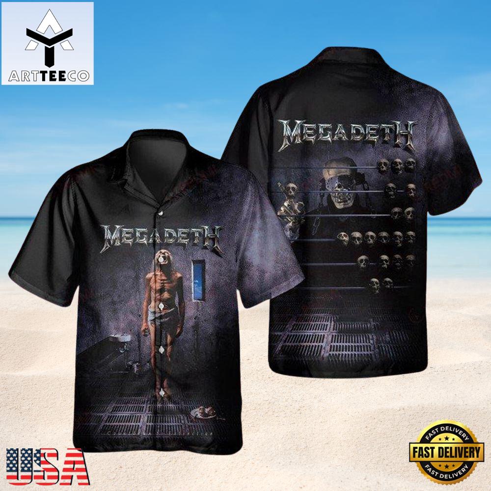 Megadeth Prisoner of Fate Summer Aloha Hawaiian Shirt