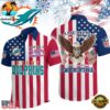 NFL Miami Dolphins Liberty Eagle Patriotic 250 Years America Hawaiian Shirt 3 Miami Dolphins 1776-2026 NFL Liberty Eagle Patriotic 250 Years America Hawaiian Shirt