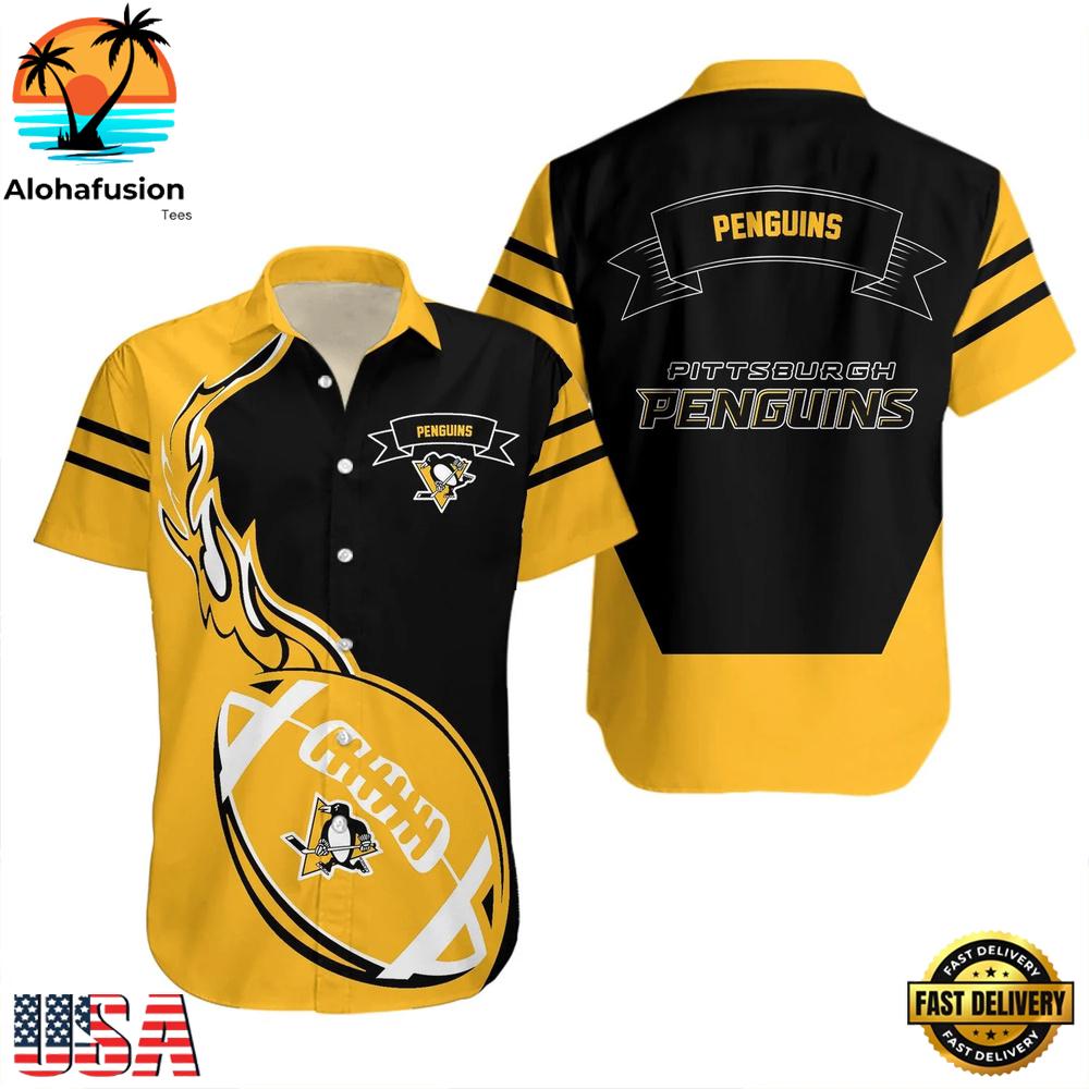 Pittsburgh Penguins Flame Goal Summer Hawaiian Shirt