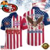 San Francisco 49ers 1776-2026 NFL Liberty Eagle Patriotic 250 Years America Hawaiian Shirt