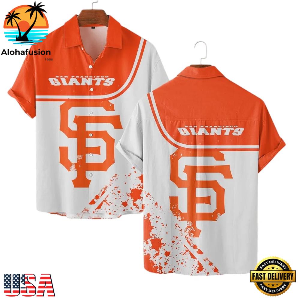 San Francisco Giants Classic Bold Logo Summer Hawaiian Shirt