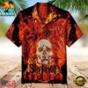 Slipknot Flaming Skull Summer Aloha Hawaiian Shirt