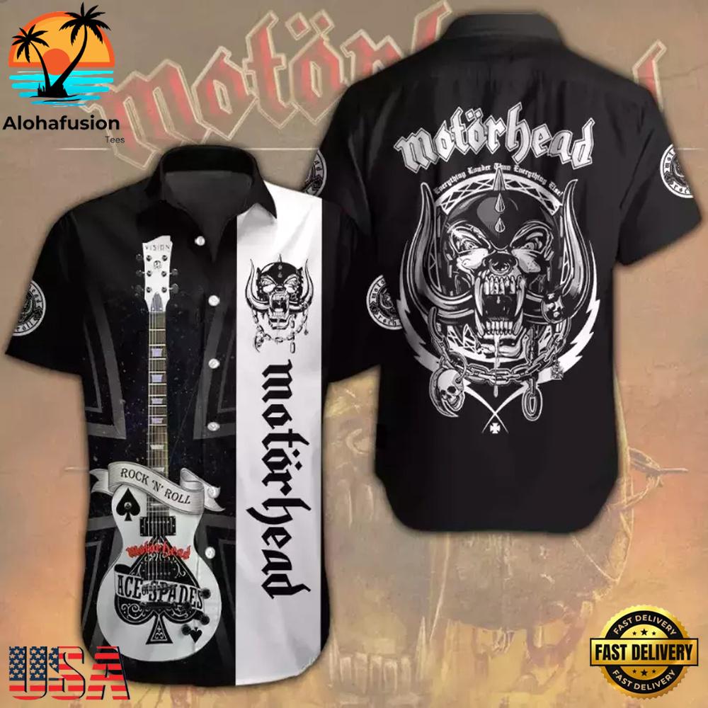 Motorhead Guitar Summer Aloha Hawaiian Shirt