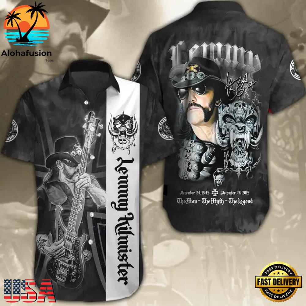 Motorhead Lemmy Kilmister 3D Summer Aloha Hawaiian Shirt