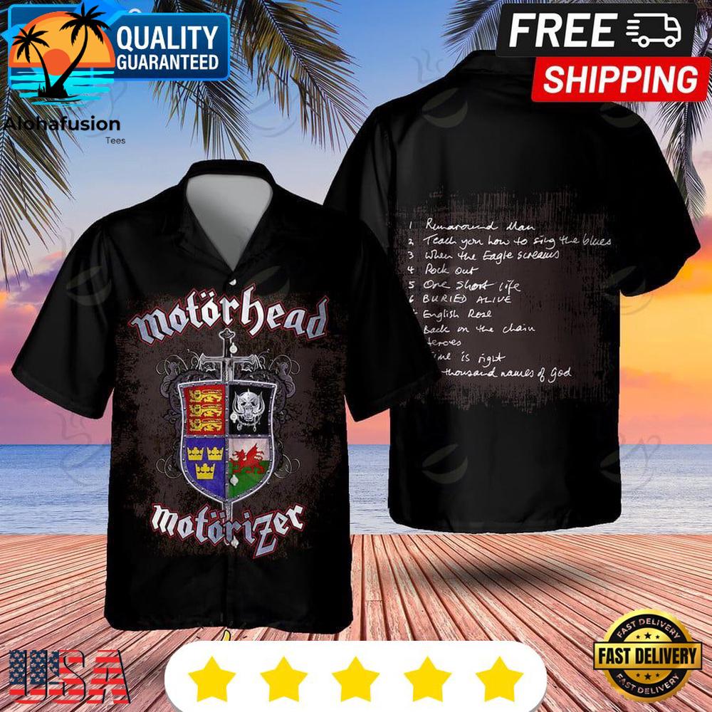 Motorhead Motorizer Album Summer Aloha Hawaiian Shirt