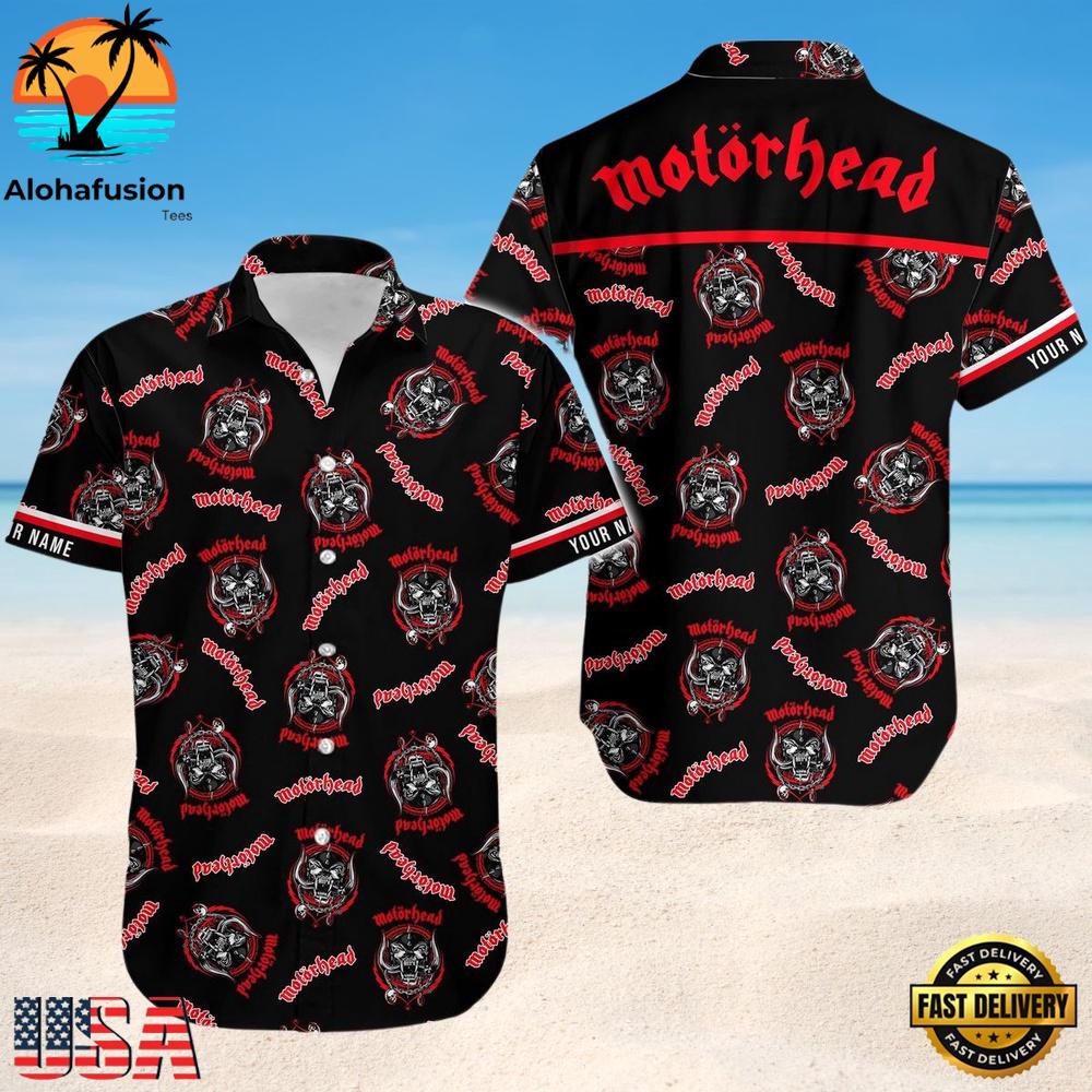 Personalized Motorhead Band Logo Summer Aloha Hawaiian Shirt
