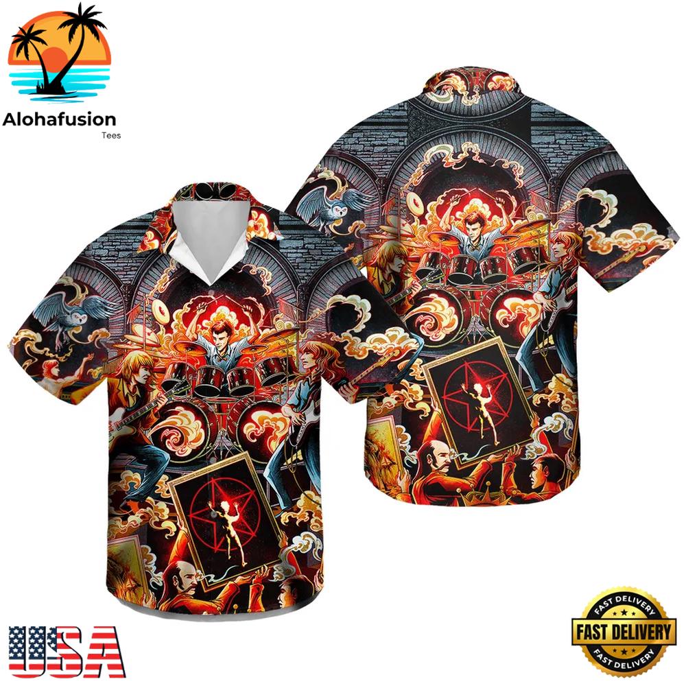 Rush Band Concert Art Summer Aloha Hawaiian Shirt