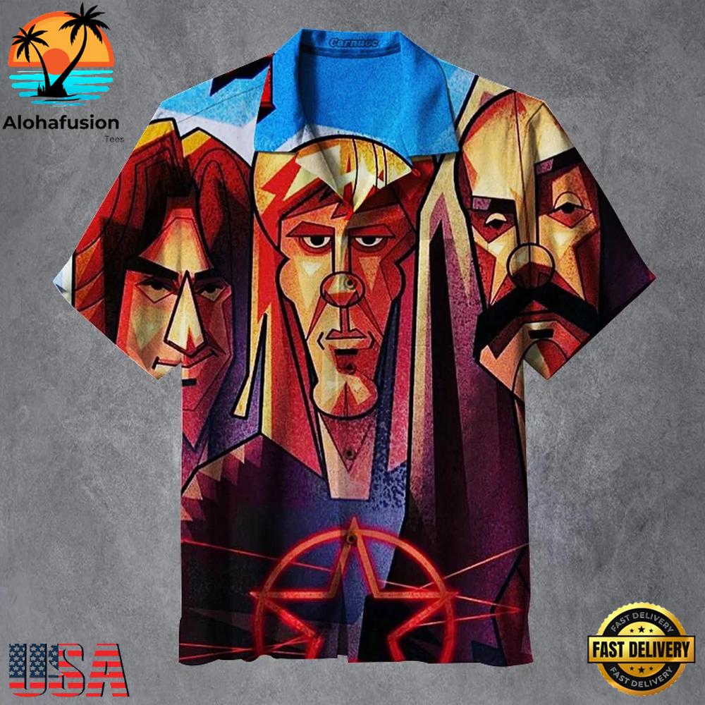 Rush Progressive Portraits Summer Aloha Hawaiian Shirt