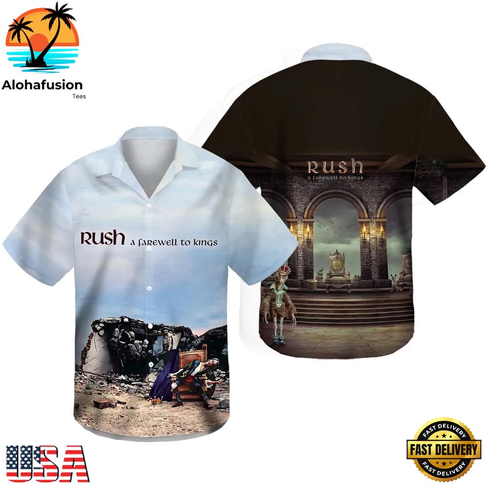 Rush Rock Band A Farewell To Kings Album Summer Aloha Hawaiian Shirt