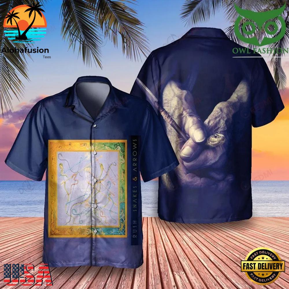 Rush Snakes And Arrows Summer Aloha Hawaiian Shirt