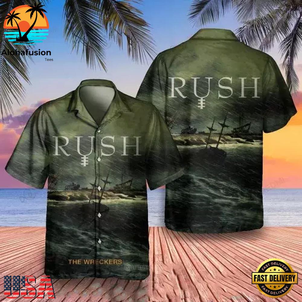 Rush The Wreckers Album Summer Aloha Hawaiian Shirt