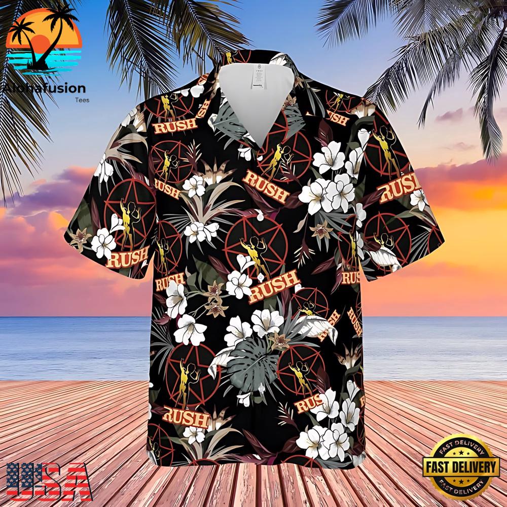 Rush Tropical Tribute Summer Aloha Hawaiian Shirt