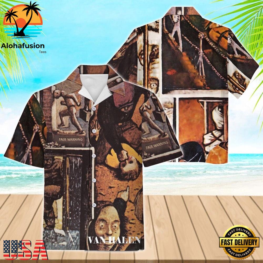 Van Halen Fair Warning Summer Hawaiian Shirt