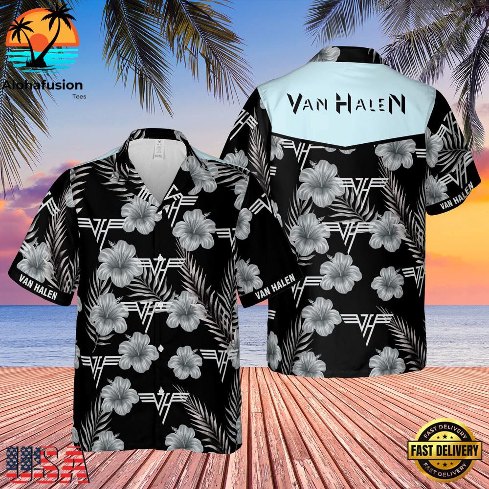 Van Halen Flower Summer Summer Hawaiian Shirt