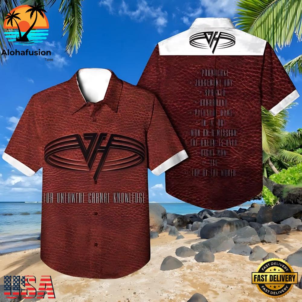 Van Halen For Unlawful Carnal Knowledge Summer Hawaiian Shirt