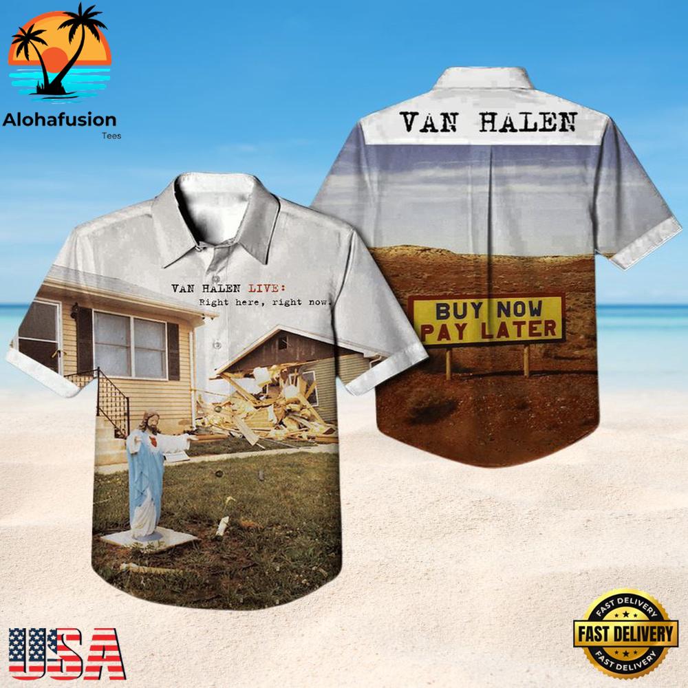 Van Halen Live Right Here Right Now Summer Hawaiian Shirt