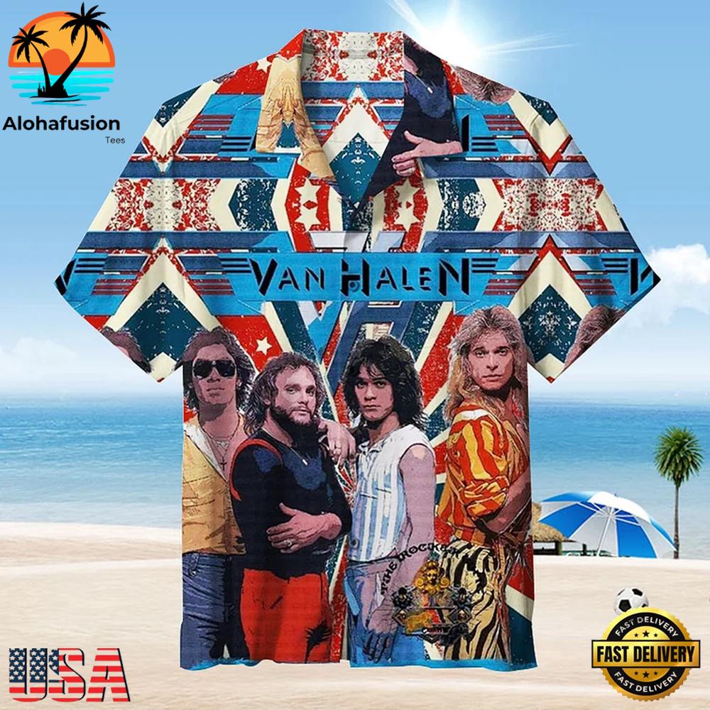 Van Halen Vintage Vibes Summer Hawaiian Shirt