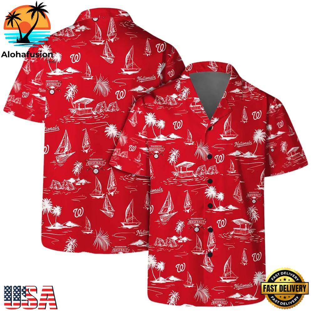 Washington Nationals Capital Tropics Summer Hawaiian Shirt