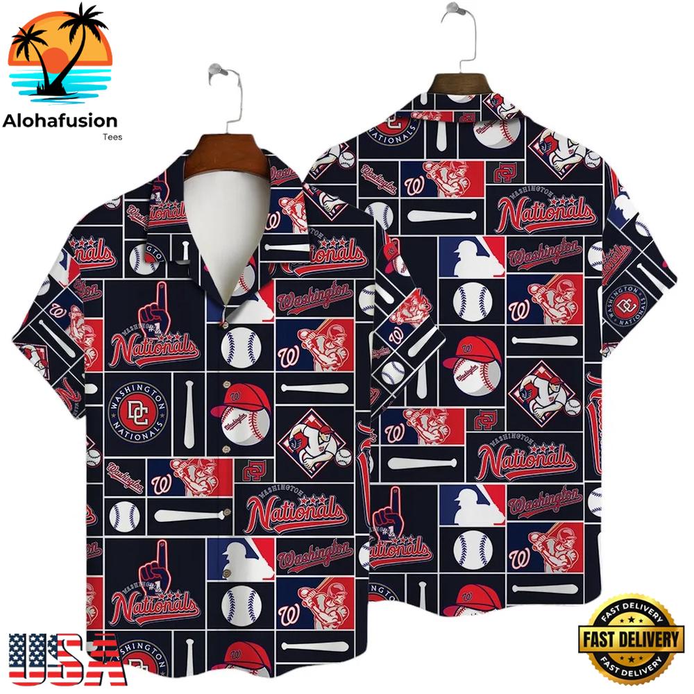 Washington Nationals Funny Icon Summer Hawaiian Shirt