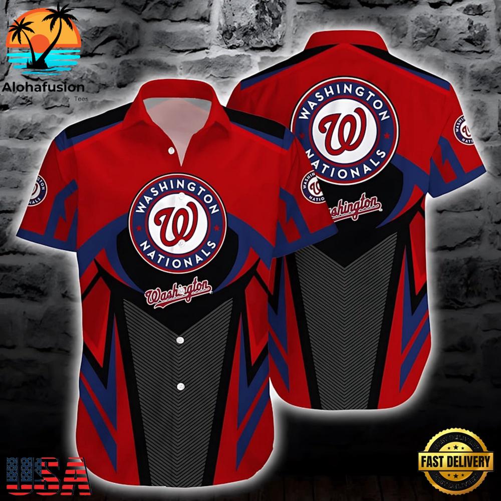Washington Nationals Island Breeze Summer Hawaiian Shirt