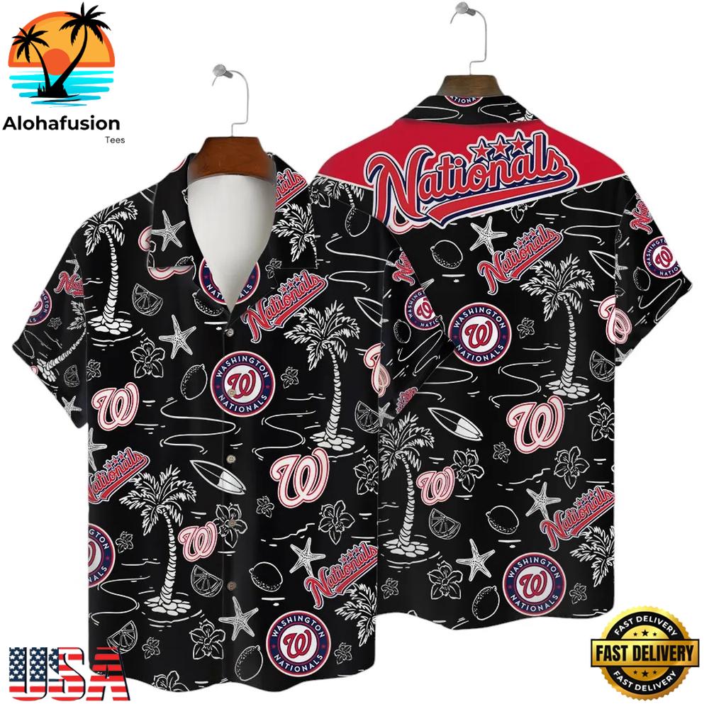 Washington Nationals Island Paradise Summer Hawaiian Shirt