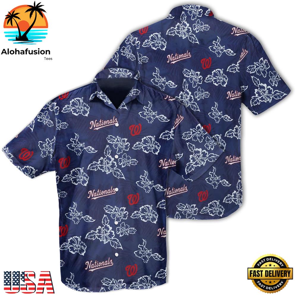 Washington Nationals Island Vibes Summer Hawaiian Shirt