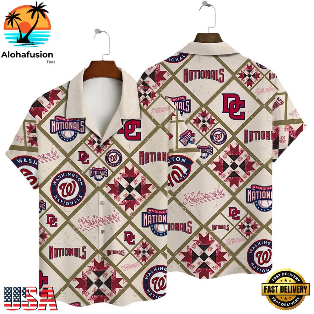 Washington Nationals Seaside Spirit Summer Hawaiian Shirt