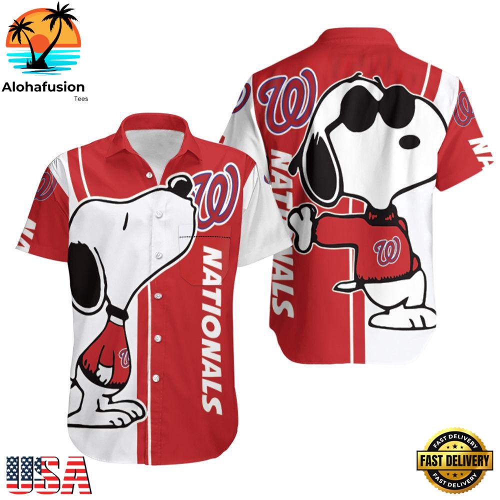 Washington Nationals Snoopy Lover Summer Hawaiian Shirt