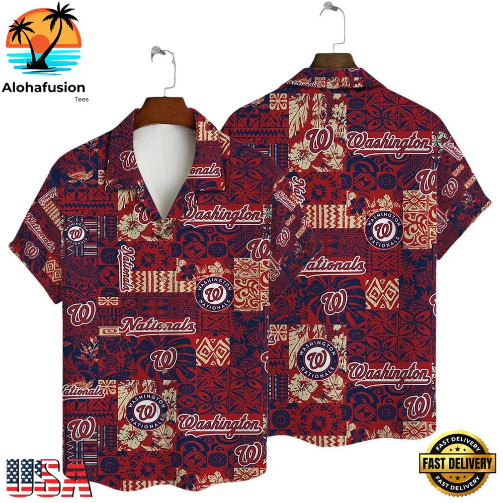 Washington Nationals Tropical Escape Summer Hawaiian Shirt